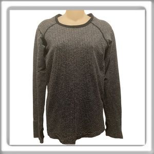 Victoria’s Secret Sport Exercise Top Black Long Sleeve Running Biking Size Small